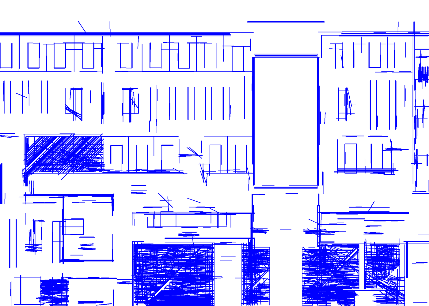 Vector extraction from construction drawing