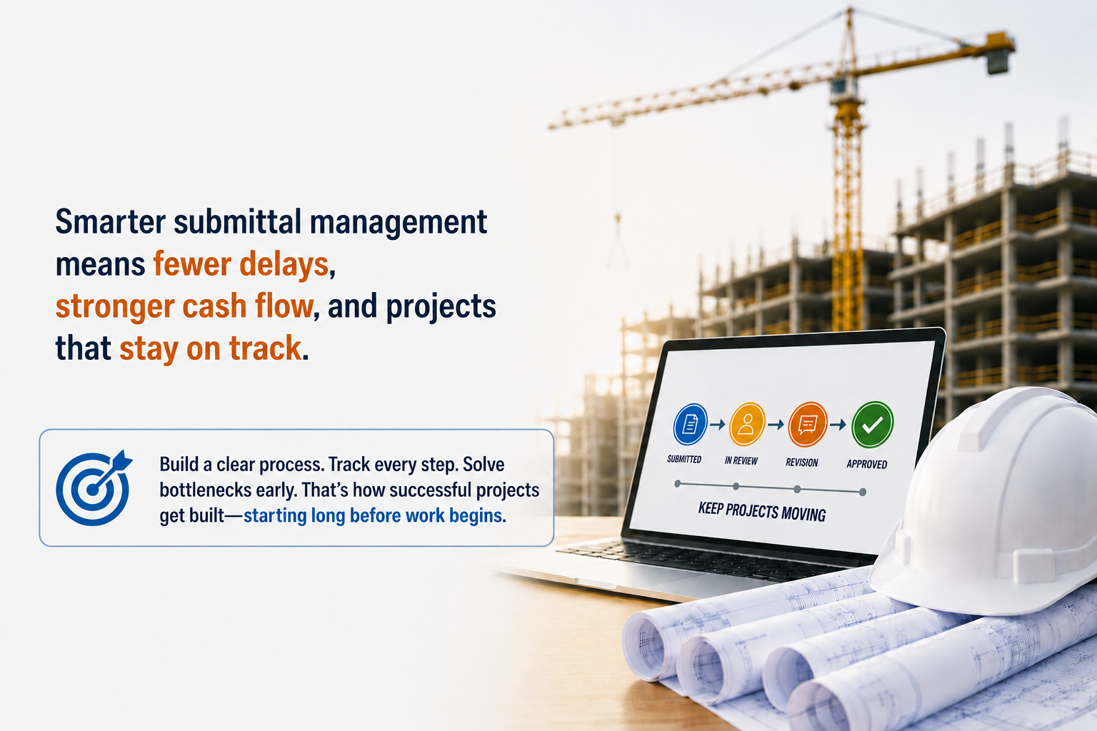 Construction submittal management process helping contractors reduce delays, improve cash flow, and keep projects on schedule.
