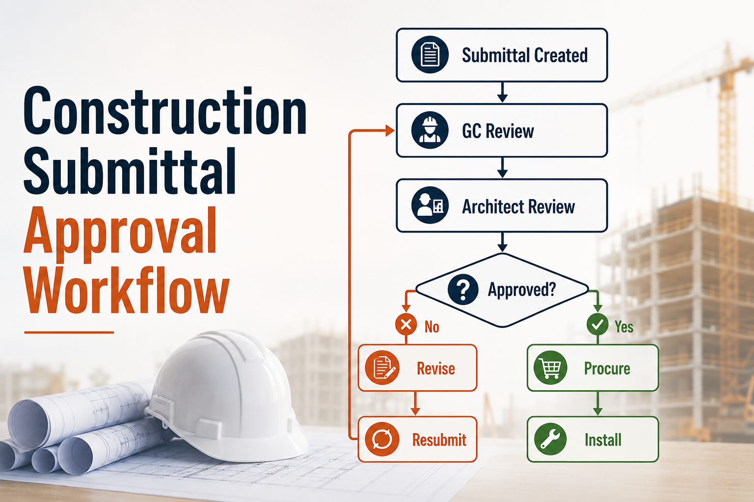 Construction submittal management process helping contractors reduce delays, improve cash flow, and keep projects on schedule.